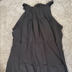 Elegant Black Sleeveless Dress